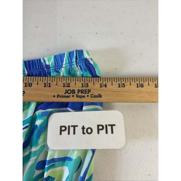 Lilly Pulitzer Marlisa Strapless Maxi Dress Palm Passage Print Size M Coastal - Picture 8 of 10